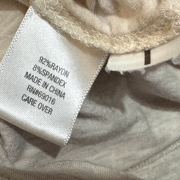 Tunic Shirt with Side Ruching/Back Keyhole, Abstract Sparkles, Heathered Oatmeal - Picture 14 of 15